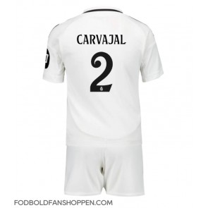 Real Madrid Daniel Carvajal #2 Hjemmebanetrøje Børn 2024-25 Kortærmet (+ Korte bukser)